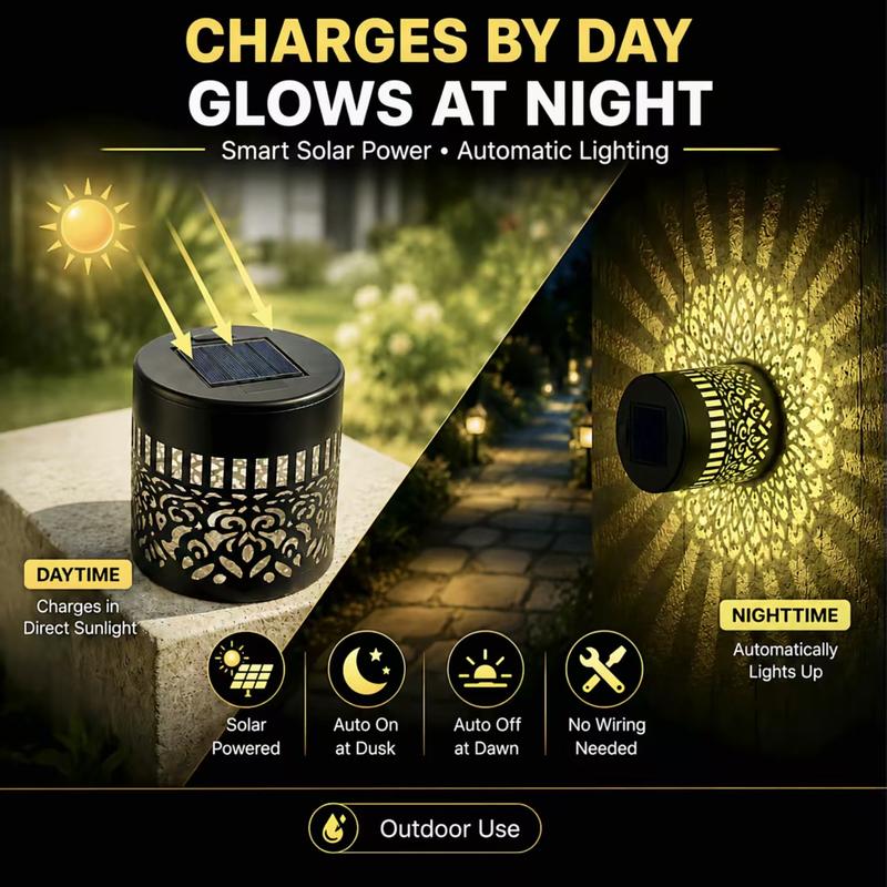 Solar Mandala Sunflower Wall Light – Outdoor Garden Landscape Decoration