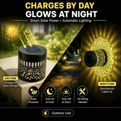 Solar Mandala Sunflower Wall Light – Outdoor Garden Landscape Decoration
