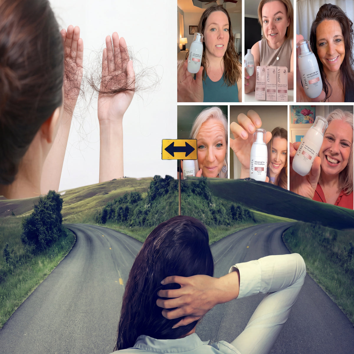 Advanced Hair Growth Spray with Rice Water, Biotin & Caffeine – Fast Thickening Treatment for Thinning Hair