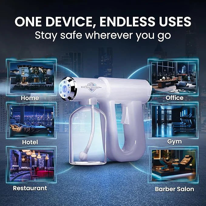 NanoMist Pro™ — Cordless Disinfectant Fogger Machine | Kills 99.9% of Germs Instantly