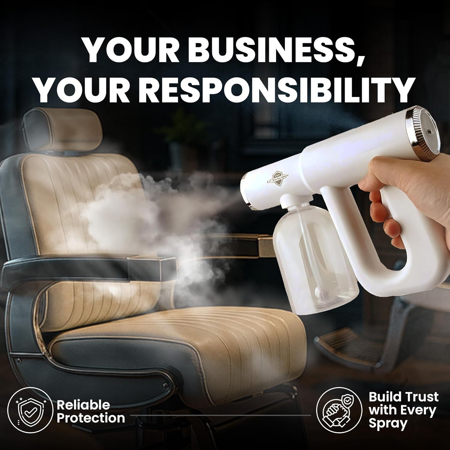 NanoMist Pro™ — Cordless Disinfectant Fogger Machine | Kills 99.9% of Germs Instantly